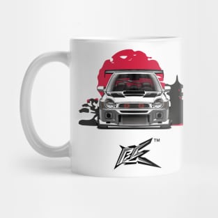 SUBARU IMPREZA WRX GC8 BUGEYE white Mug